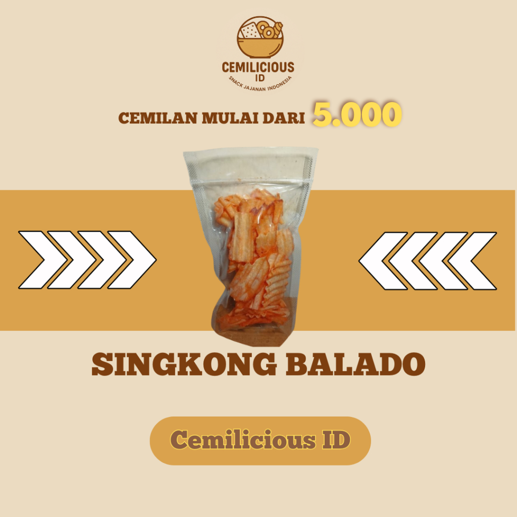 

[Cemilicious ID] Singkong Balado 40gr - Singkong Balado
