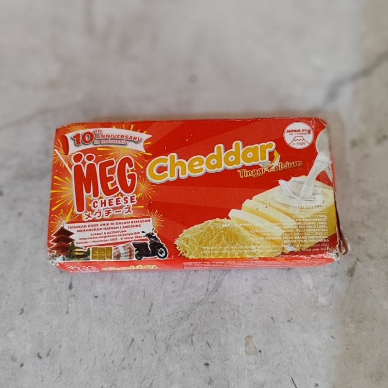

Keju MEG Cheddar Cheese 160gr Kemasan Merah
