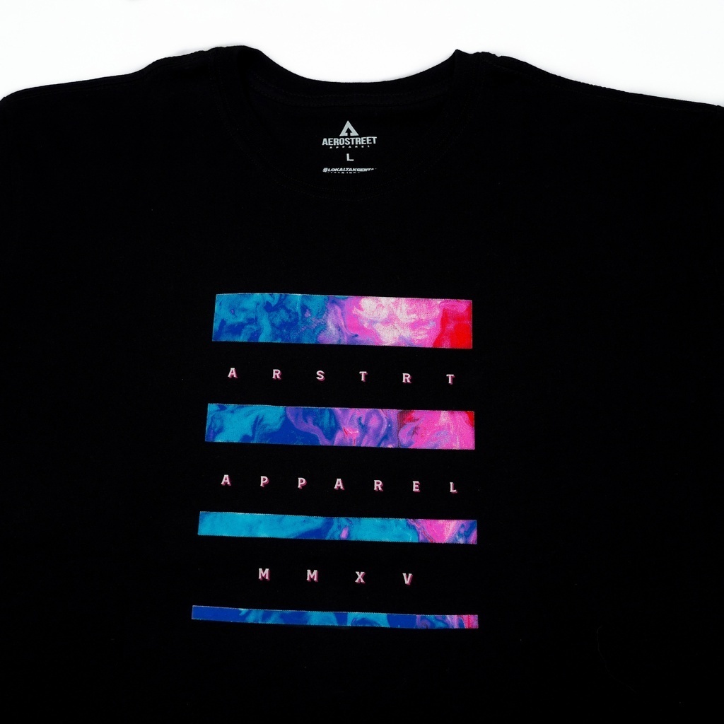 Aerostreet T Shirt Barra Hitam Kaos T-Shirt Tshirt AABAA