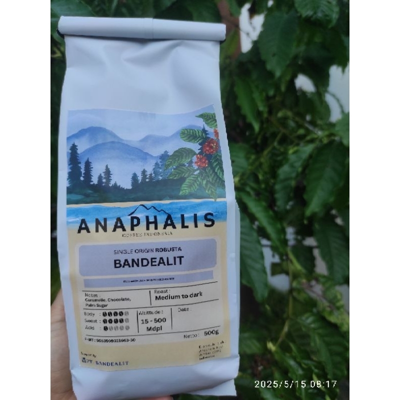 

Kopi Robusta Anaphalis Bandealit 500gram