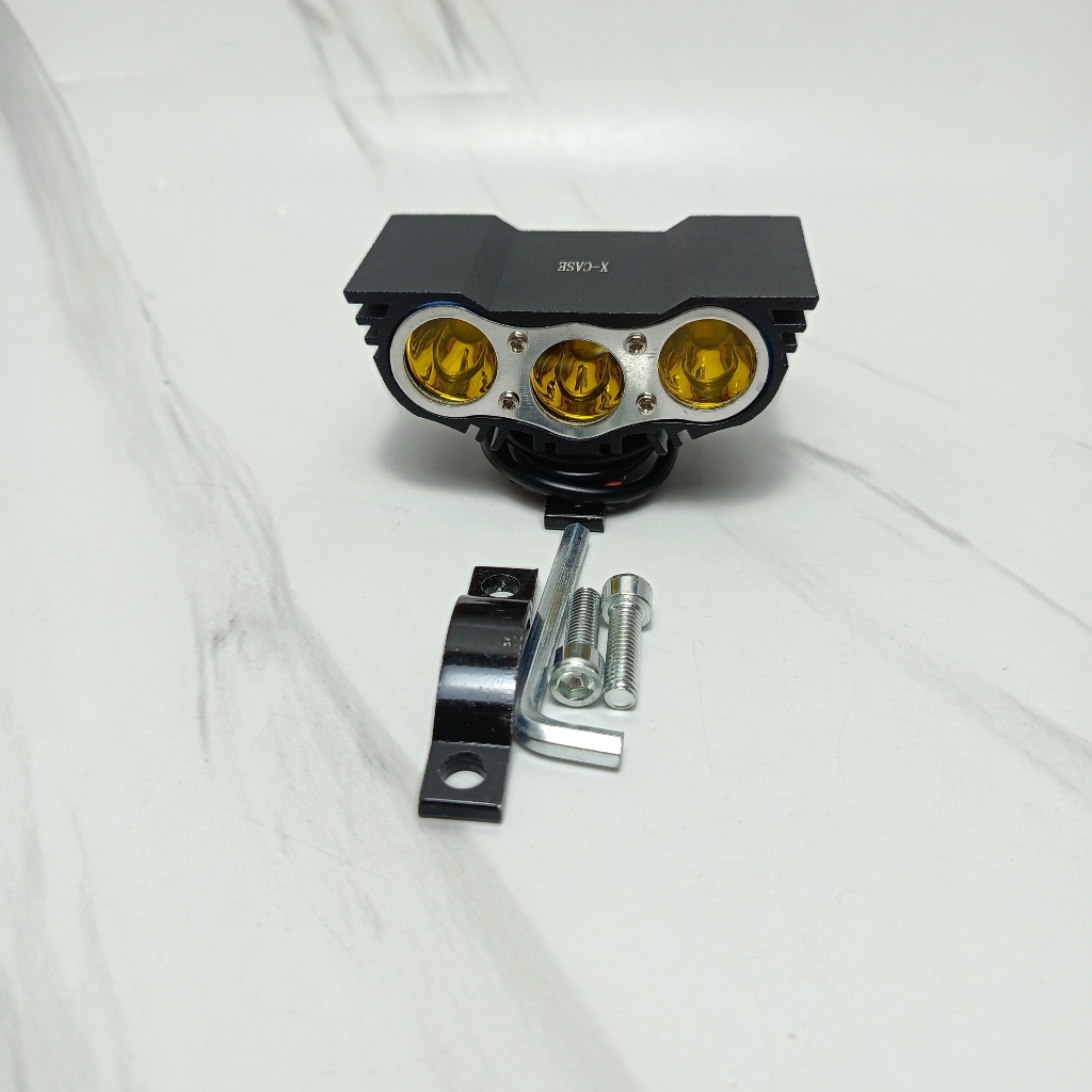 Lampu Tembak Sorot Jarak jauh Motor Dan Mobil LED CREE Mini Owl 3 Mata Ultrafire 30watt Universal La