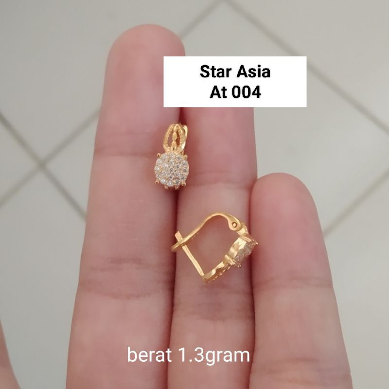 ANTING JEPIT DEWASA PERAK ASLI 925 LAPIS EMAS