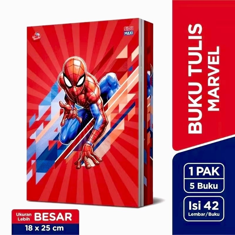 

Veiso_Buku Tulis Sidu Maxi Ukuran Besar 42 Lembar 1 Pak Isi 5 Buku