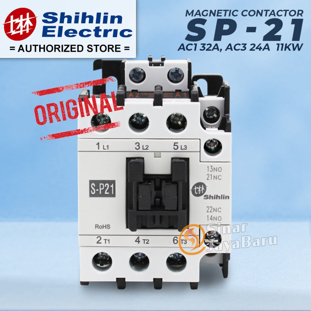 SHIHLIN Kontaktor Contactor S-P21 SP21 24V 48V 110V 220V 380V
