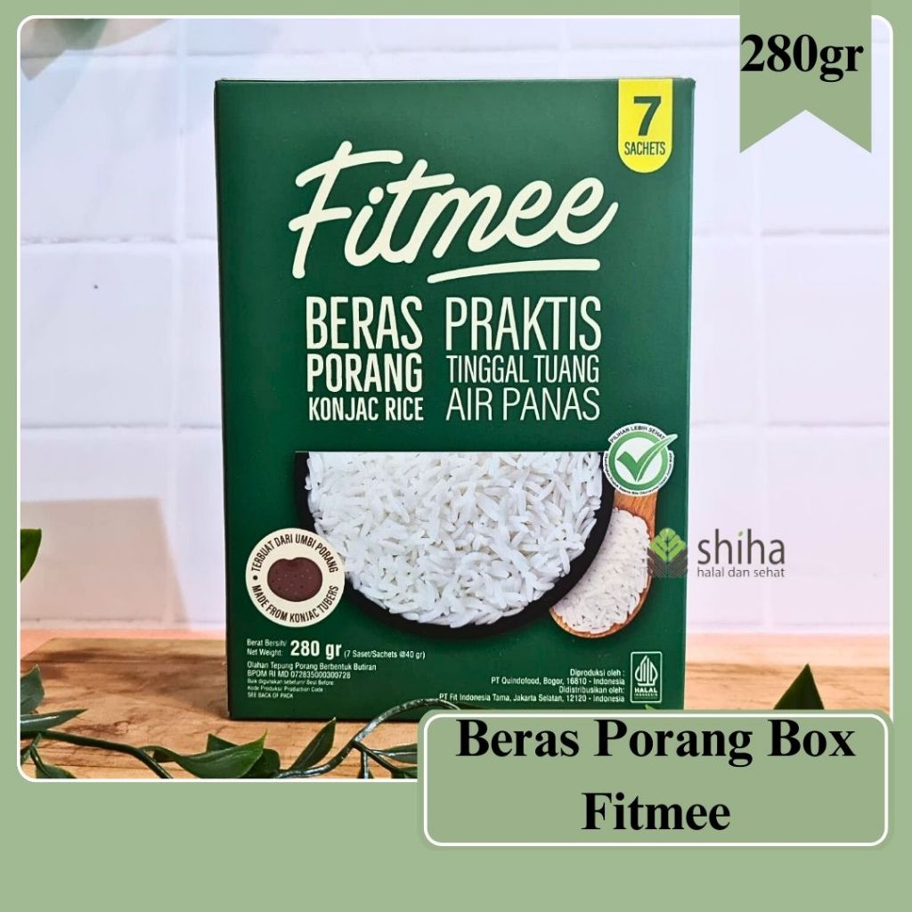 

Fitmee Beras Porang Gluten Free 280 Gr (Isi 7 pcs) - Shirataki / Konjac Rice | Warungshiha