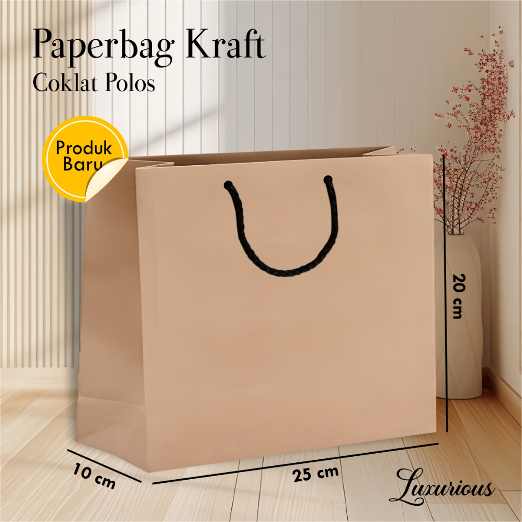 

PAPER BAG SOUVENIR - PAPER BAG PERNIKAHAN MURAH - PAPERBAG POLOS BAHAN KRAFT