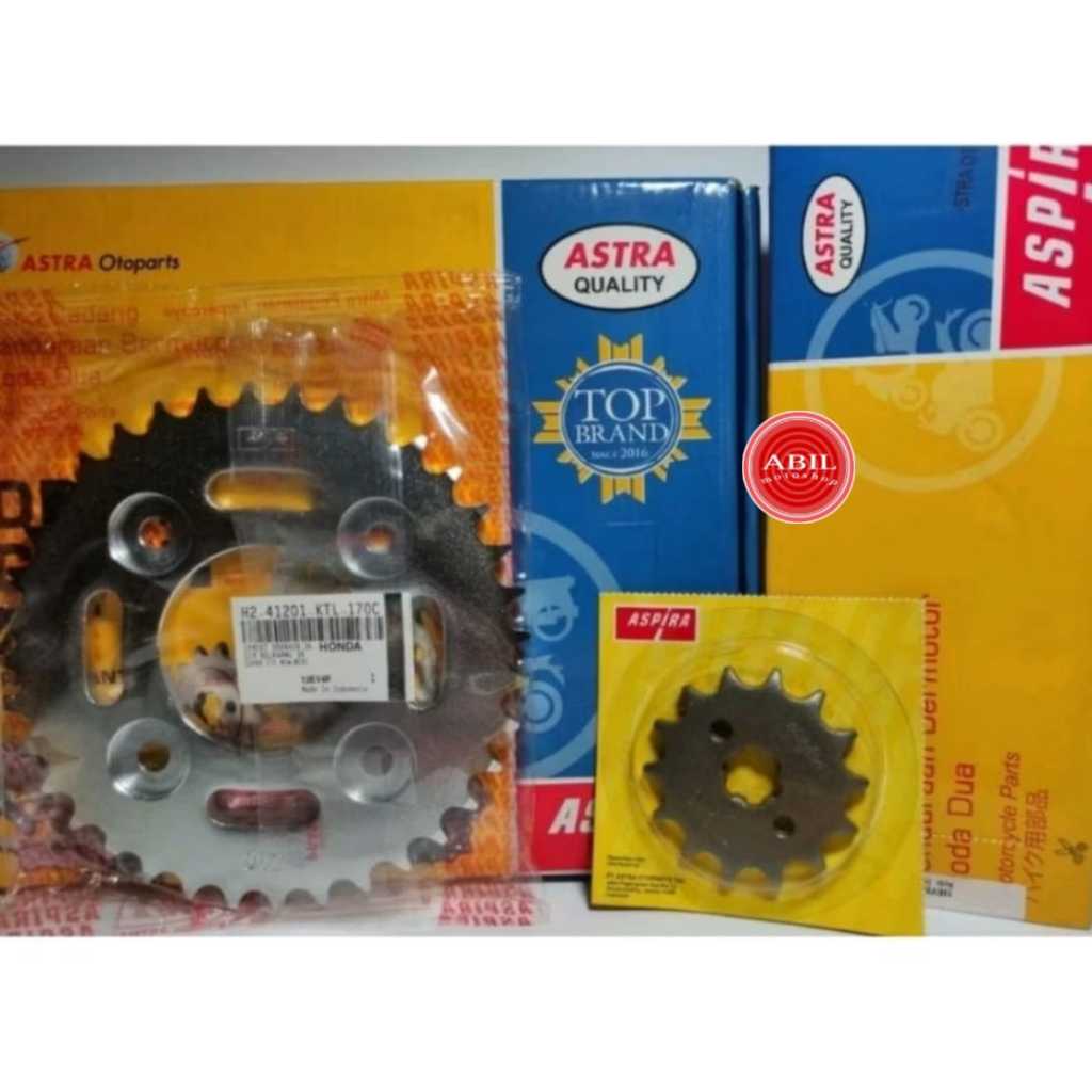 Gir set aspira supra fit new, revo/gear satu set lengkap aspira