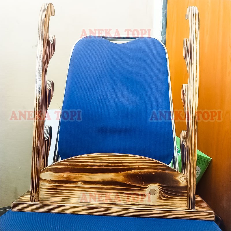 

Tatakan Tongkat Komando Tingkat 3 Papan Kayu Tongkat Komando - Aneka Topi