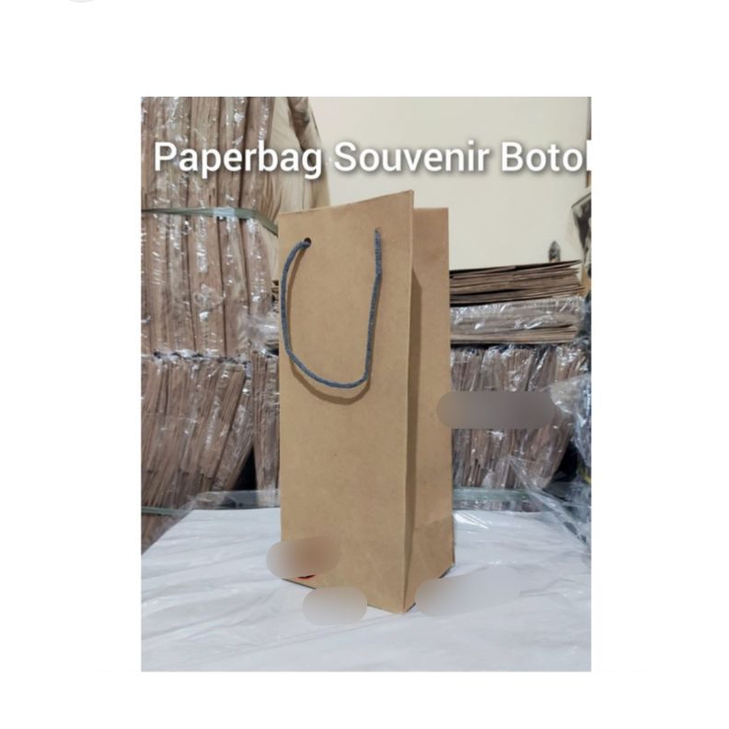 

S (S49) PAPER BAG SOUVENIR POLOS WARNA HITAM DAN COKLAT UKURAN KECIL