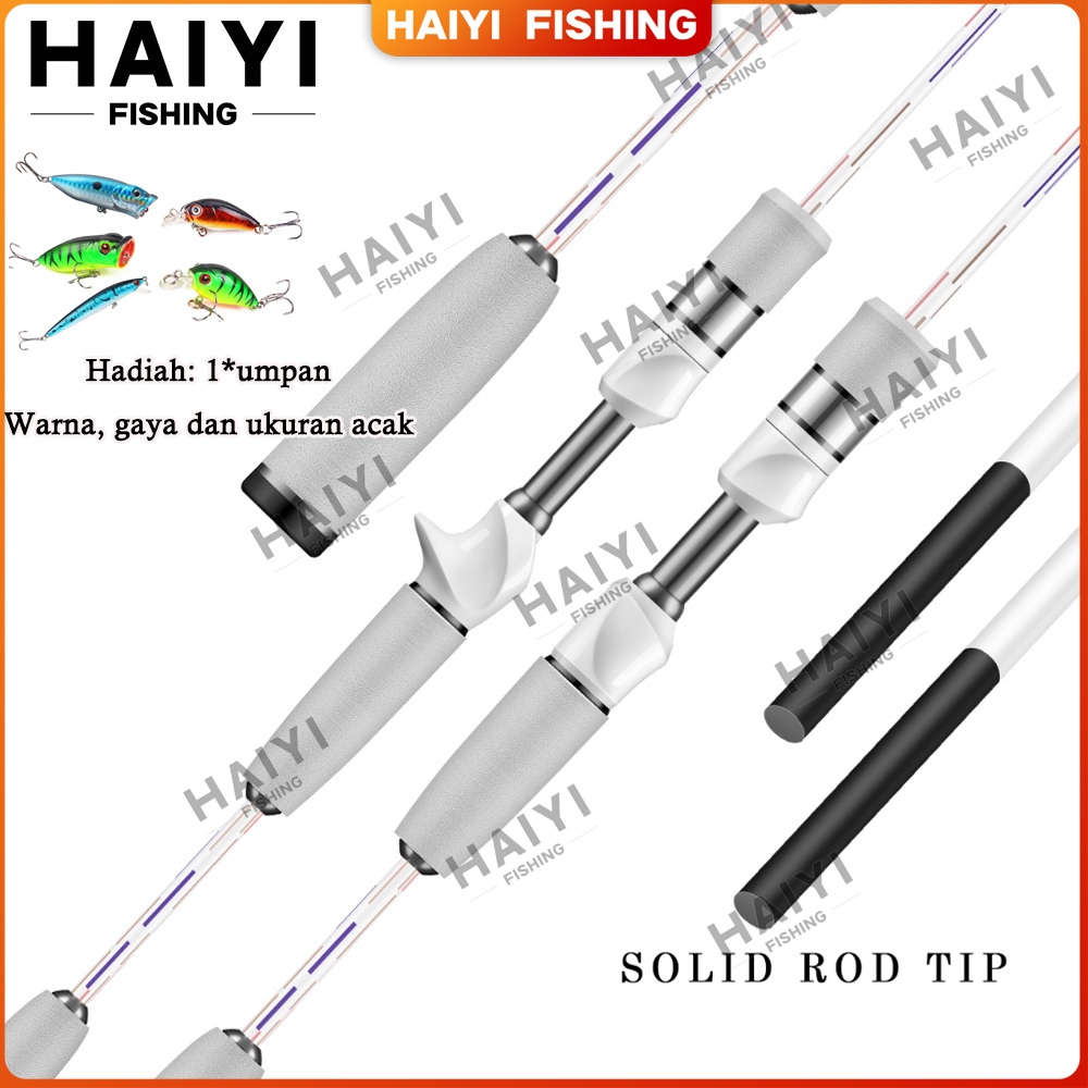 Serat Karbon Casting Rod Spinning Rod Joran Pancing UL Pancing 1.5m / 1.68m / 1.8m / 1.98m Ujung Pad