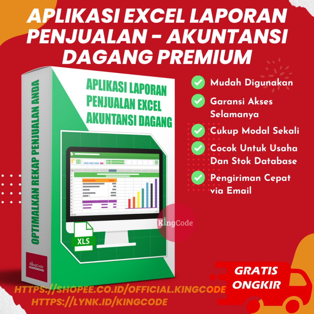 APLIKASI EXCEL LAPORAN PENJUALAN - EXCEL AKUNTANSI TOKO