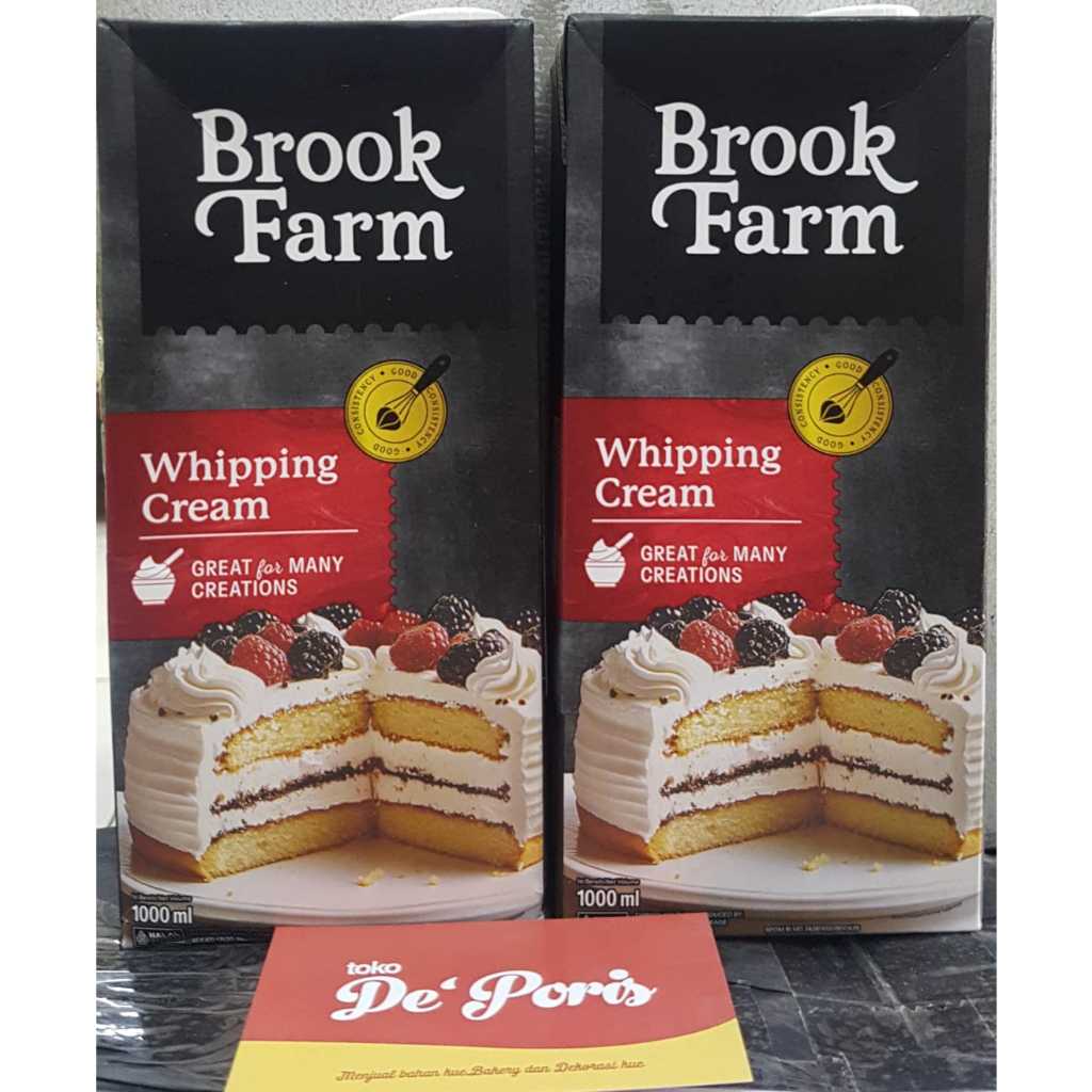 

Whipping Cream Brookfarm 1liter