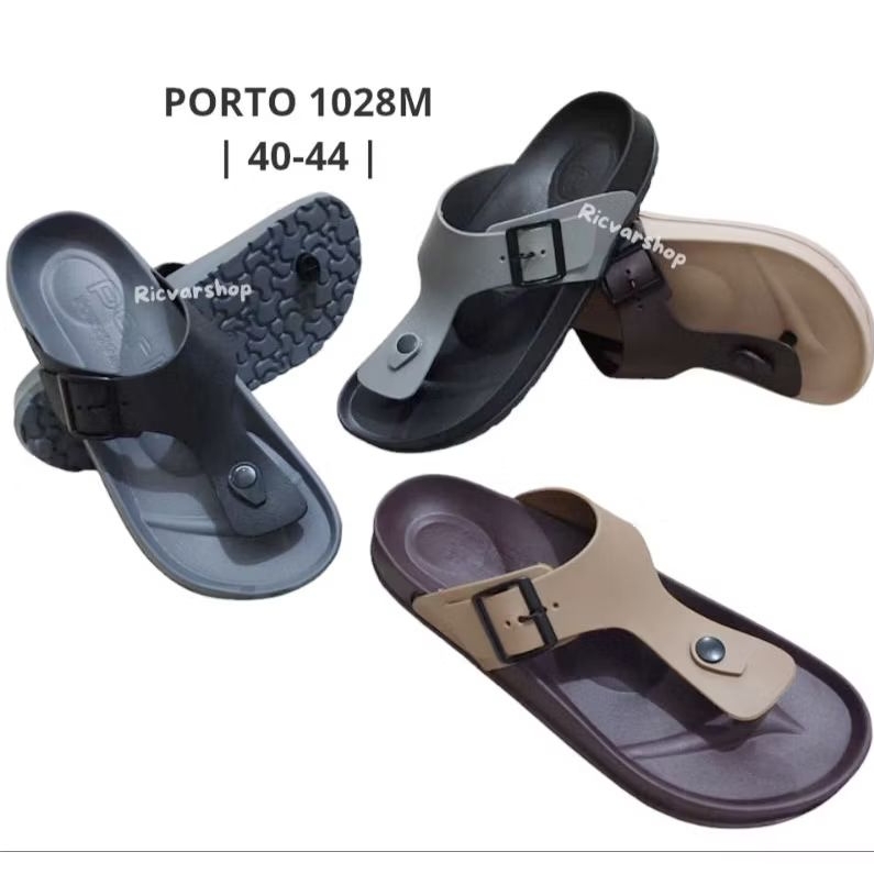 Sandal Jepit Porto 1028M (40-44)/Sandal Jepit Pria/Sandal Jepit/Sandal Karet/Sandal Karet Pria/Sanda
