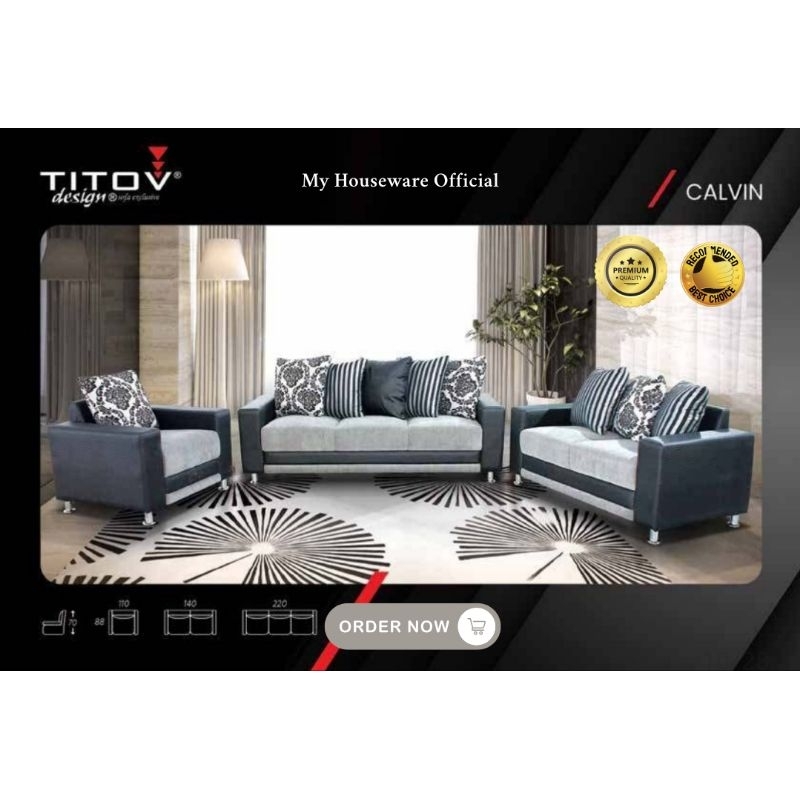 BONUS MEJA TAMU  SOFA TAMU CLASSIC TITOV | SOFA MINIMALIST TITOV | SOFA 321 TITOV | CALVIN