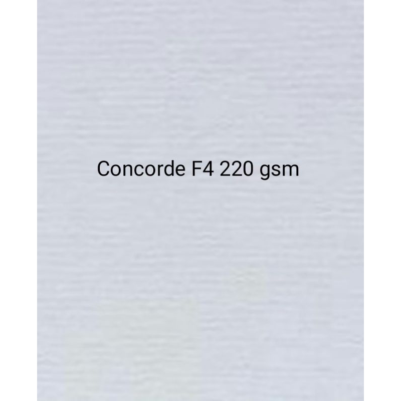 

Kertas CONCORDE F4 220 GRM/20LEMBAR PUTIH