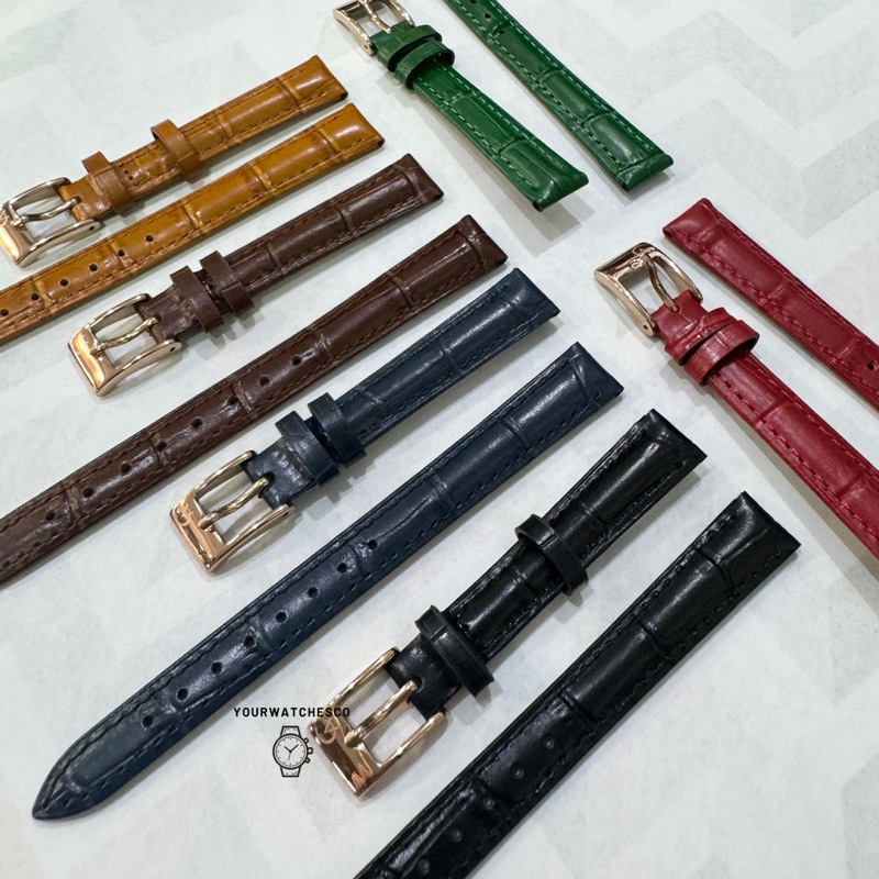 Tali Jam Tangan Kulit Alexandre Christie Croco 12 mm Original / Strap kulit Alexandre Christie Origi