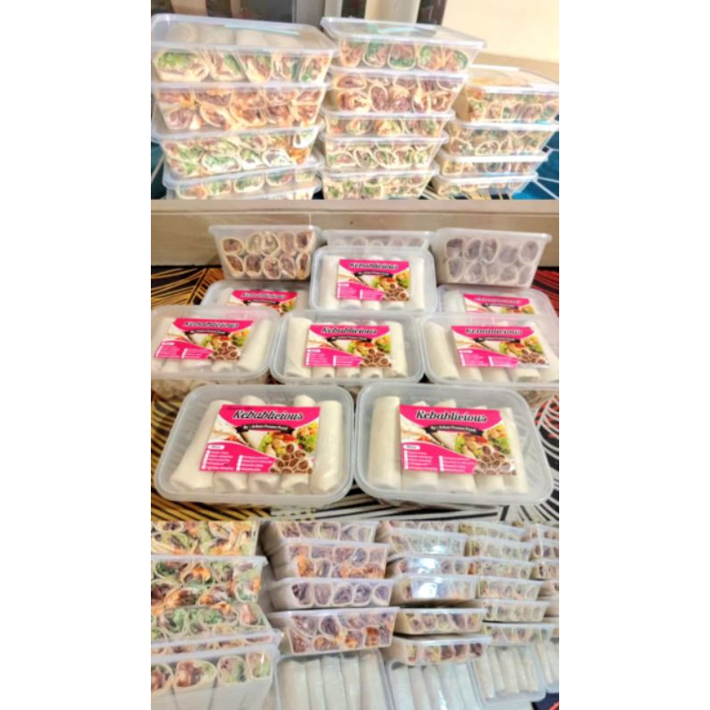 

Full daging+keju 1 box isi 5 kebab frozen