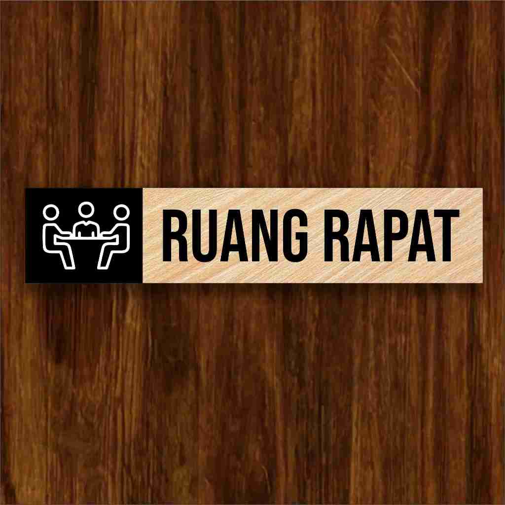 

RUANG RAPAT signboard bahan MDF 30cmx6cm
