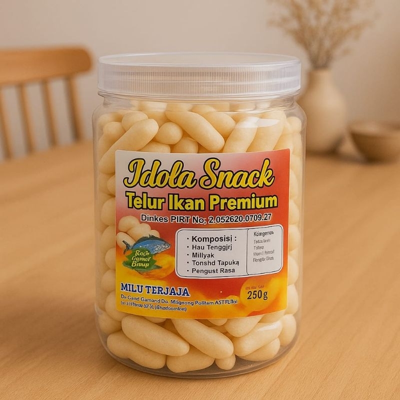 

CEMILAN SNACK PILUS - TELUR IKAN 250 G ( original )