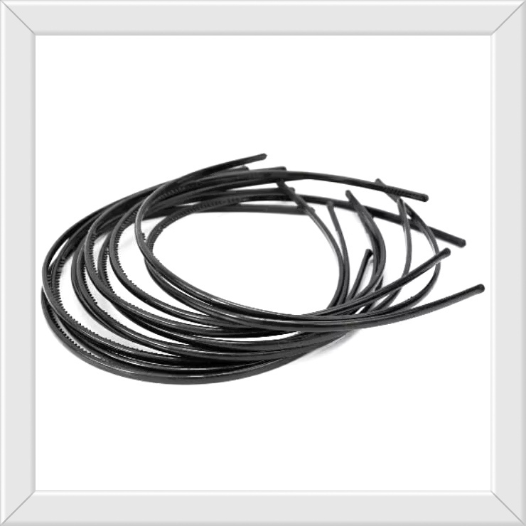 Bando Hitam / Bando Lidi / Bando Plastik Polos / Bando Pria Dan Wanita / Bando Rambut