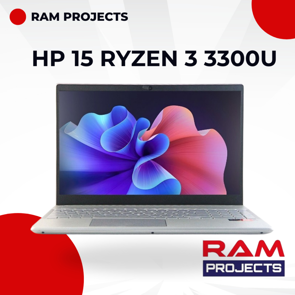 LAPTOP MURAH HP 15 Ryzen 3 3300U Memori 8 GB SSD 512 GB Win 10 / HP 15-CW1002AU (AMD Ryzen 3 3300U, 