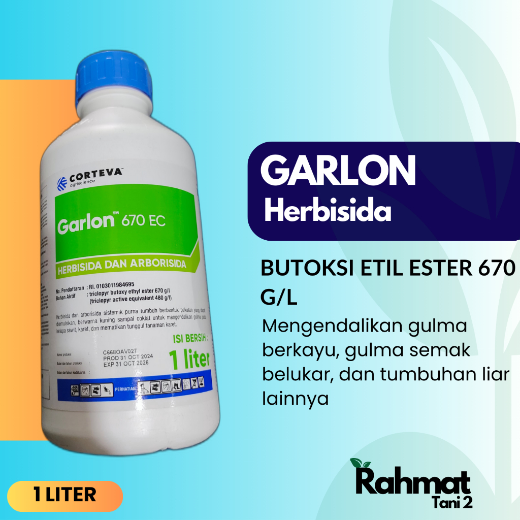 Garlon - Herbisida Racun Rumput, Gulma Keras, dan Berkayu (1 Liter)