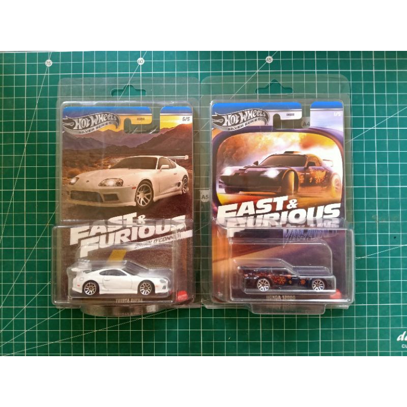 PROMO SALE 2 PCS HOTWHEELS FAST AND FURIOUS SILVER TOYOTA SUPRA PUTIH SERIES BRYAN O'CONNER 2024 + H