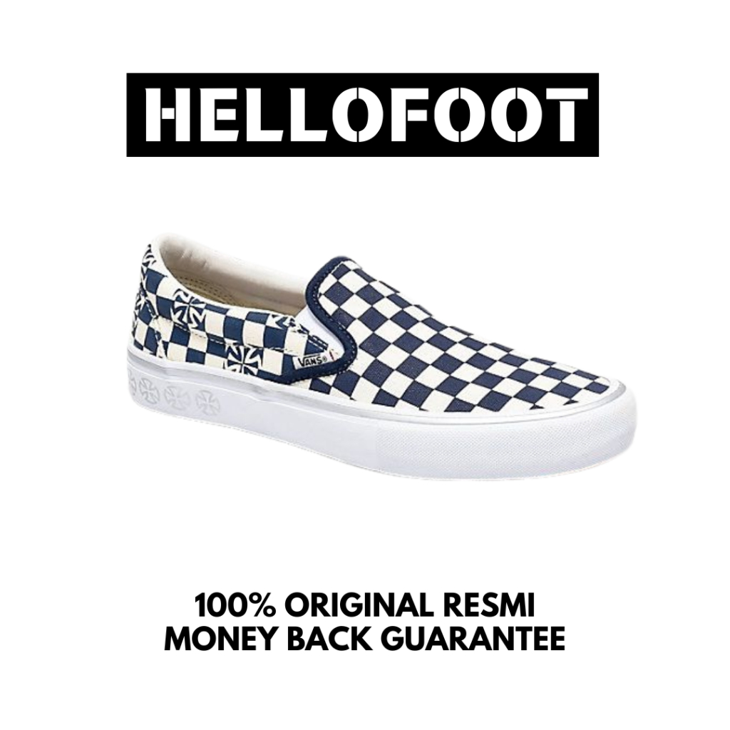 Sepatu Vans Slip On Pro Independent Checkerboard  [100% Original Resmi]