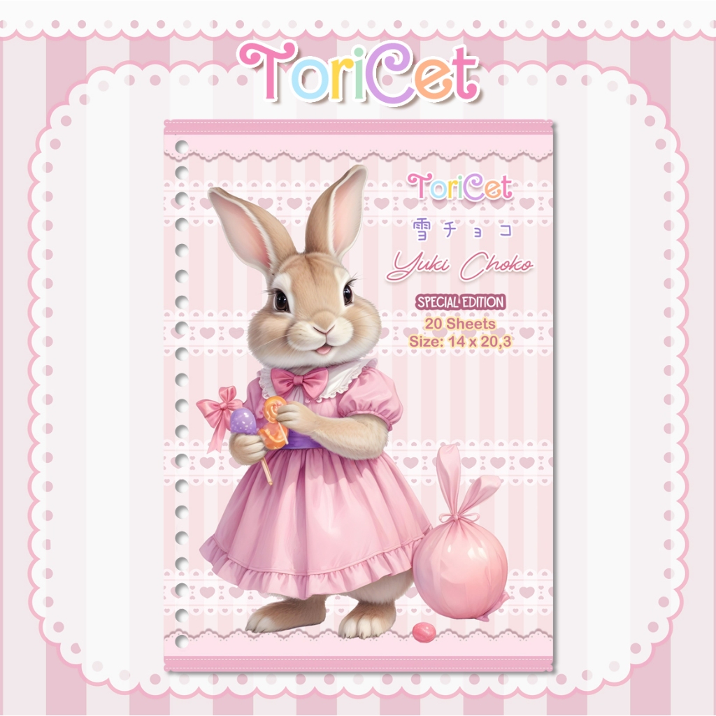 

Loose Leaf / Kertas Binder A5 Toricet - Yuki Choco (PINK)