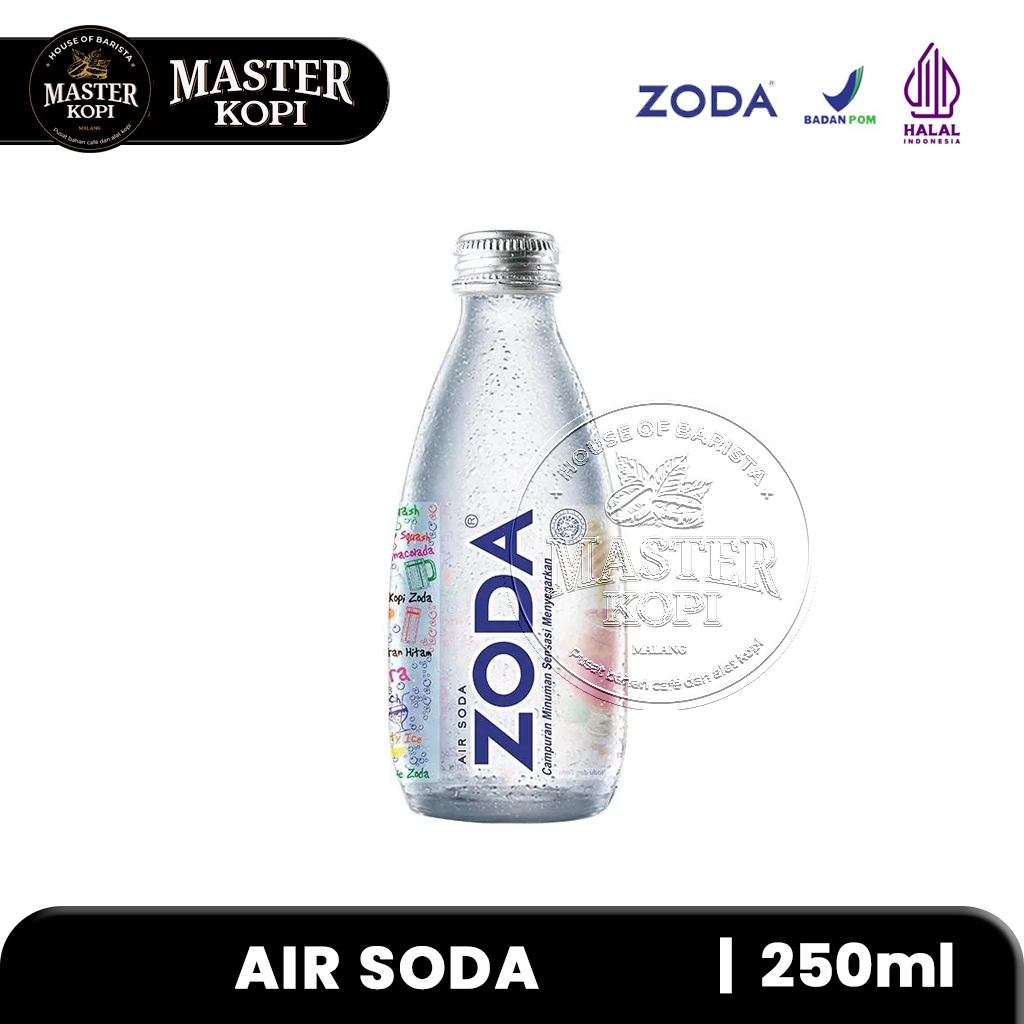 

Air soda zoda/ Zoda One way Bottle Botol Kaca 250ml