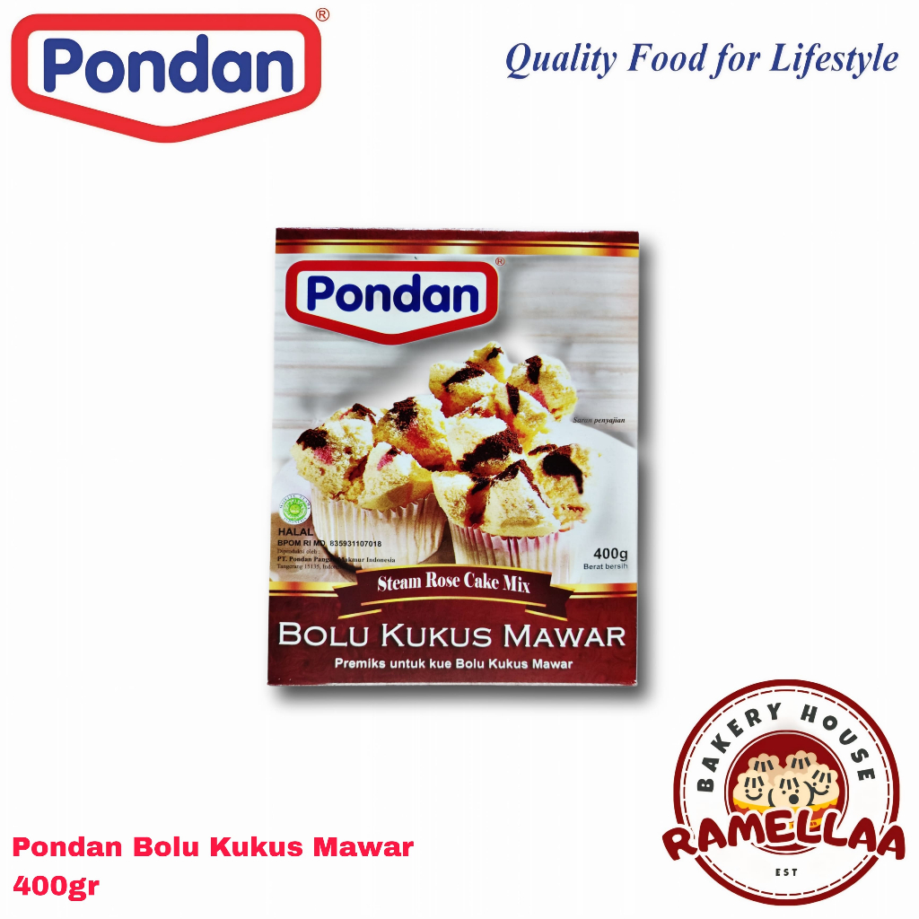 

Pondan Bolu kukus mawar 400gr
