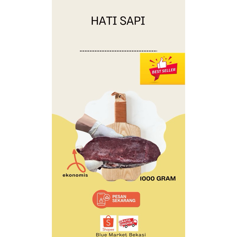 

Hati Sapi 1kg