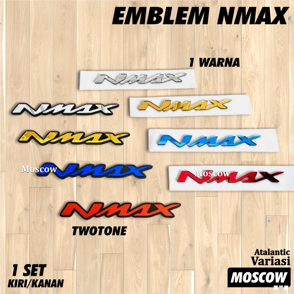 1 SET EMBLEM NMAX LOGO NMAX TIMBUL STIKER NMAX 3D 2PCS AKRILIK EMBLEM NMAX STICKER TIMBUL VARIASI MO