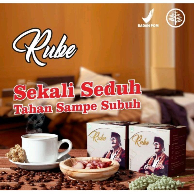 

KOPI RUBE ® Kopi Rube Kopi Stamina Pria 1 Box Isi 5 Sachet Original Asli Terbaik