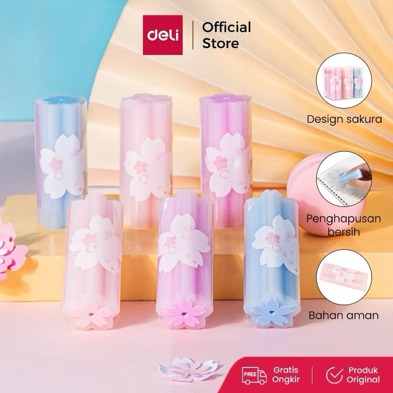 

[B910] Deli Eraser / Penghapus PVC Desain Bunga Sakura Menghapus dengan Bersih 71136