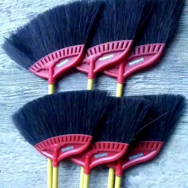 Sapu Ijuk / Sapu Ijuk Hitam Gagang Kayu / Sapu Ijuk Taman / Sapu Ijuk Murah