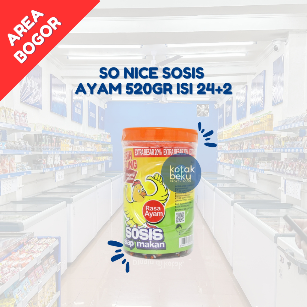 

SO NICE SOSIS AYAM 520GR ISI 24+2