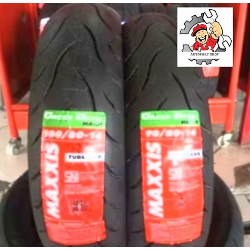 Ban MAXXIS GREEN DEVIL 90/80/14|| 100/80/14 TUBELESS Original merk MAXXIS