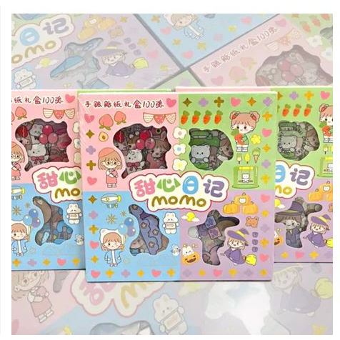 

Sticker Momo Rainbow Pelangi Mix 4 warna Original Isi 100 Pcs 1 Box