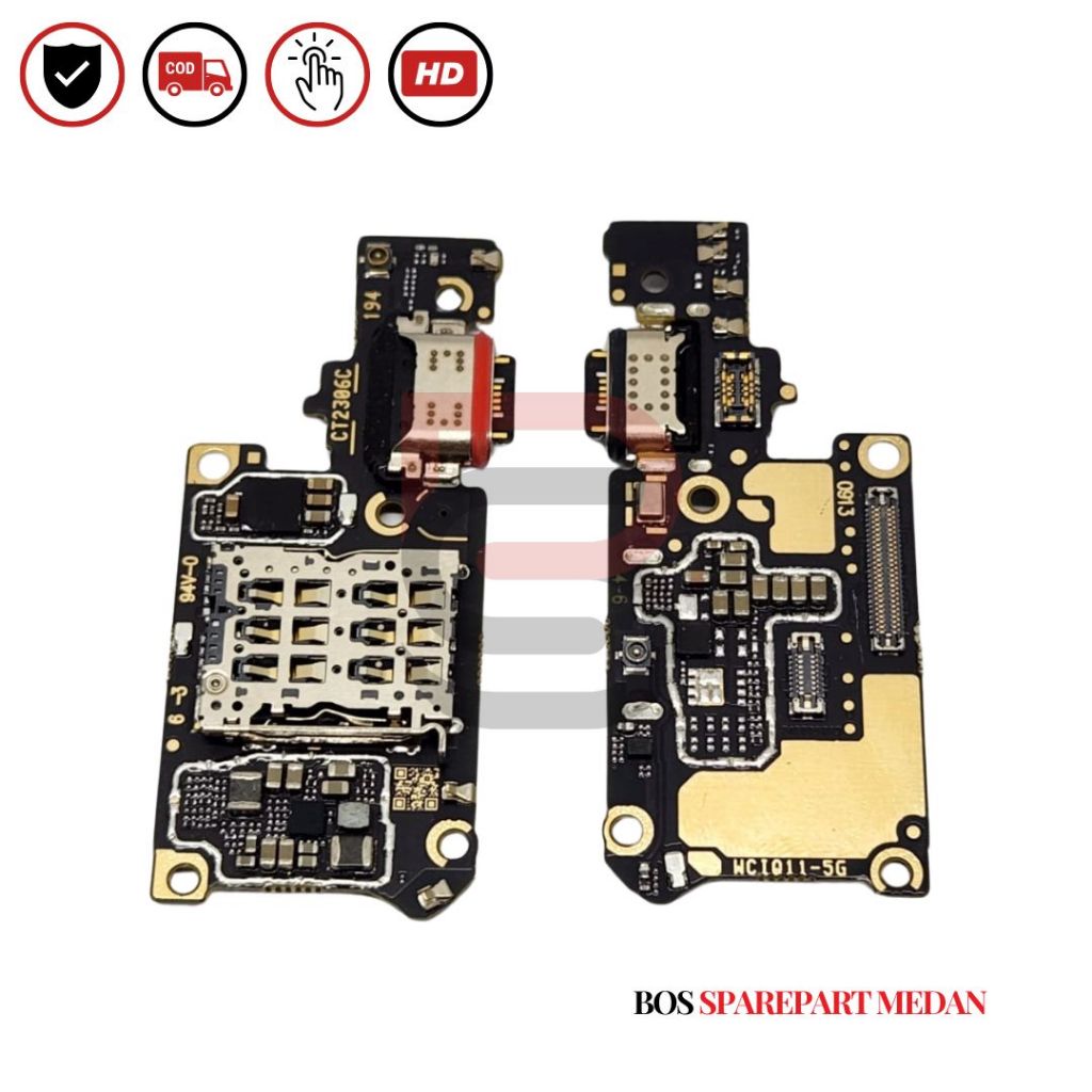 FLEXIBEL VIVO IQOO 11 5G + CONNECTOR CHARGER + CONNECTOR SIM + MIC ORI