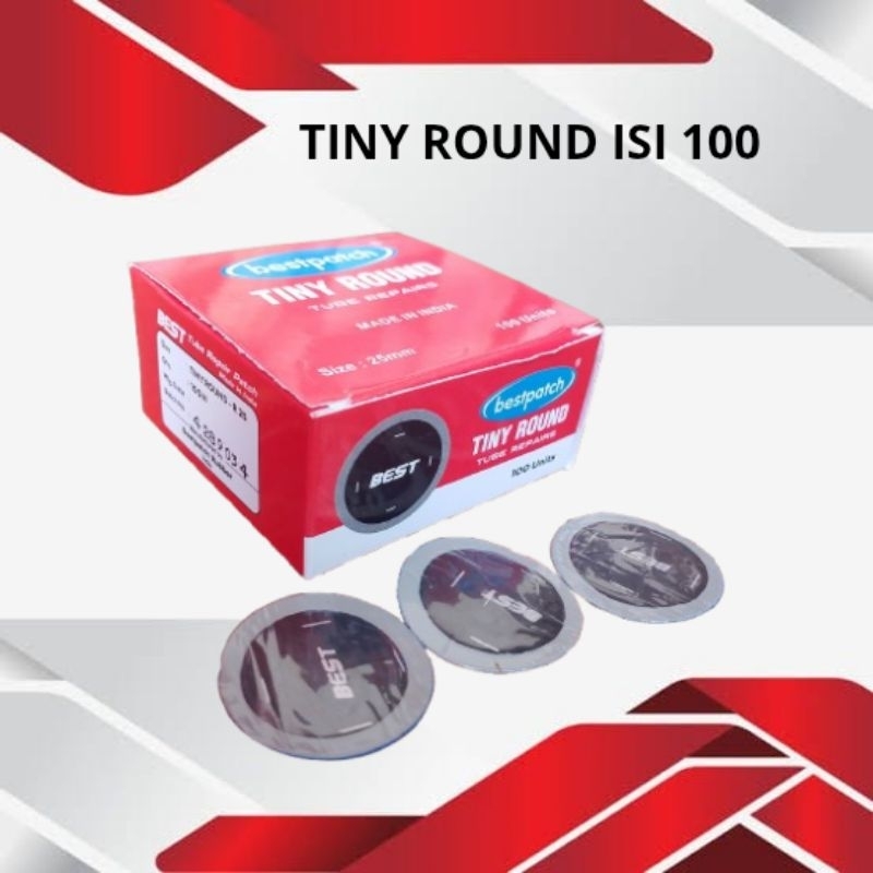 Tiny Round Isi 100/Tiptop Bestpatch ban dalam