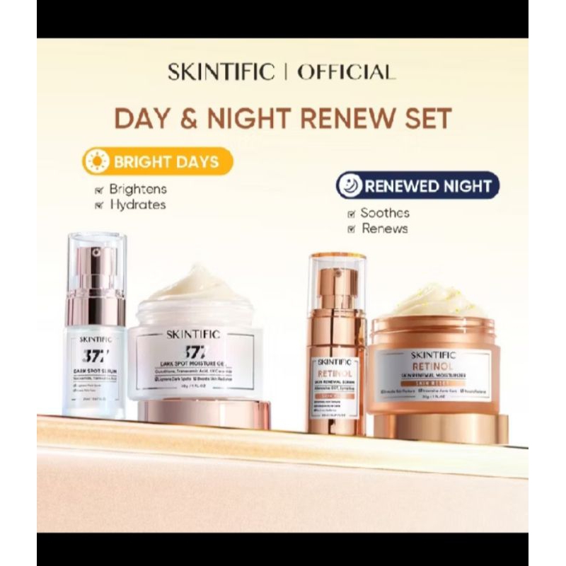 Skintific Day & Night cream Renew set