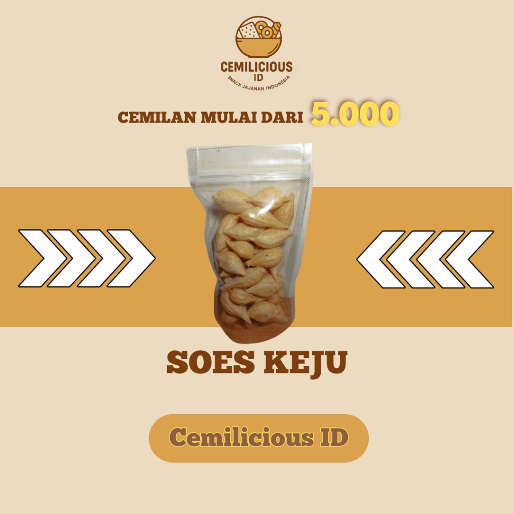 

[Cemilicious ID] Soes Keju 30gr - Soes Keju Asin Gurih