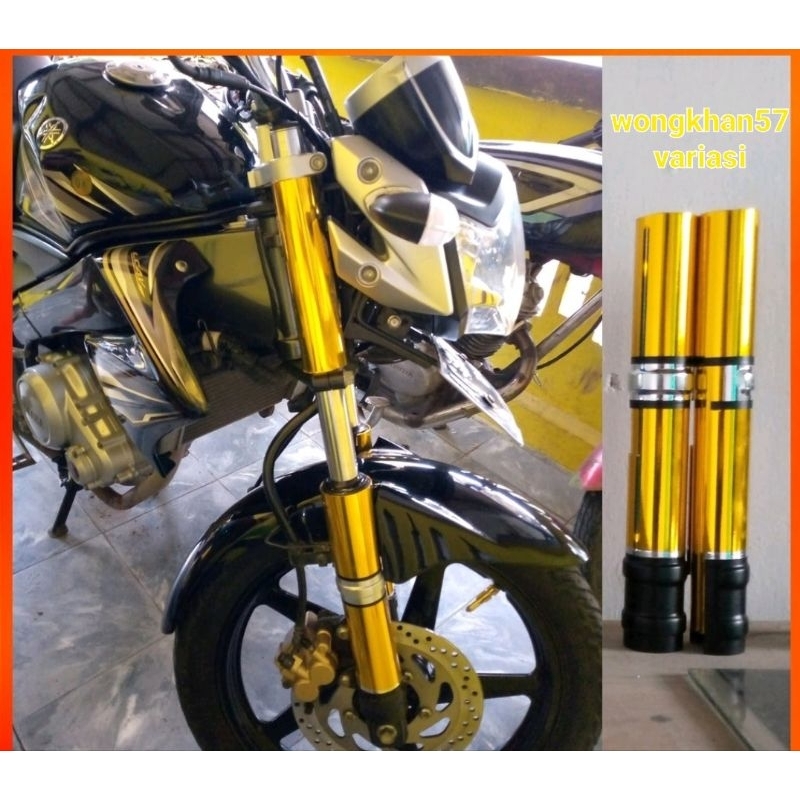 Cover shock depan vixion old atas bawah variasi pelindung shockbeker motor