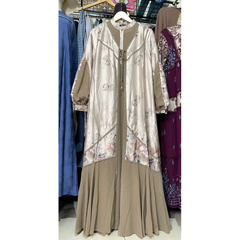 gamis qorys mix armany kombinasi ceruty premium