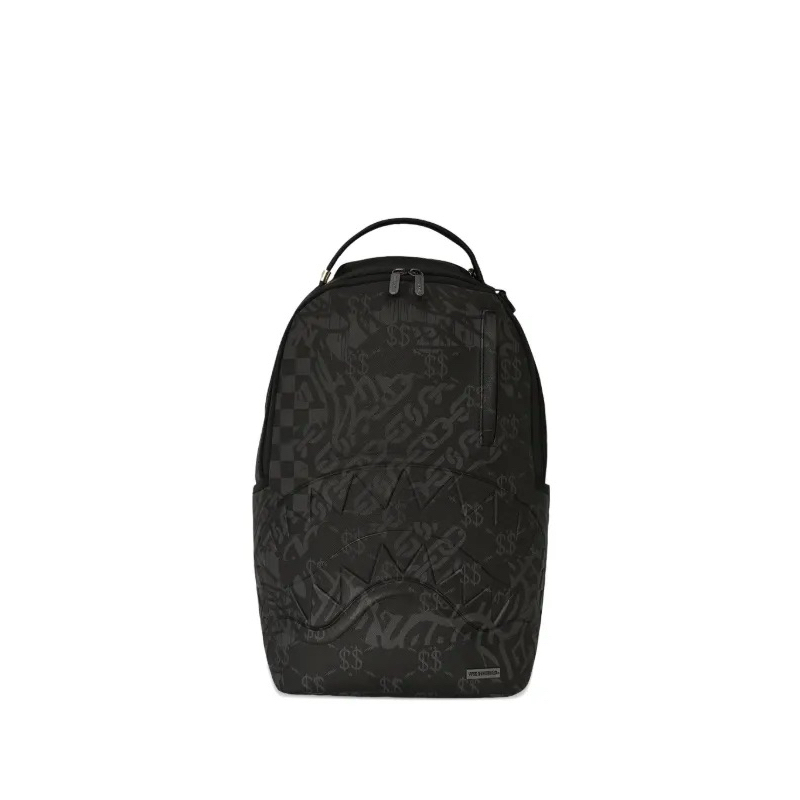 Sprayground 3AM Check Pattern Backpack Black Original / Tas Spray Ground Authentic