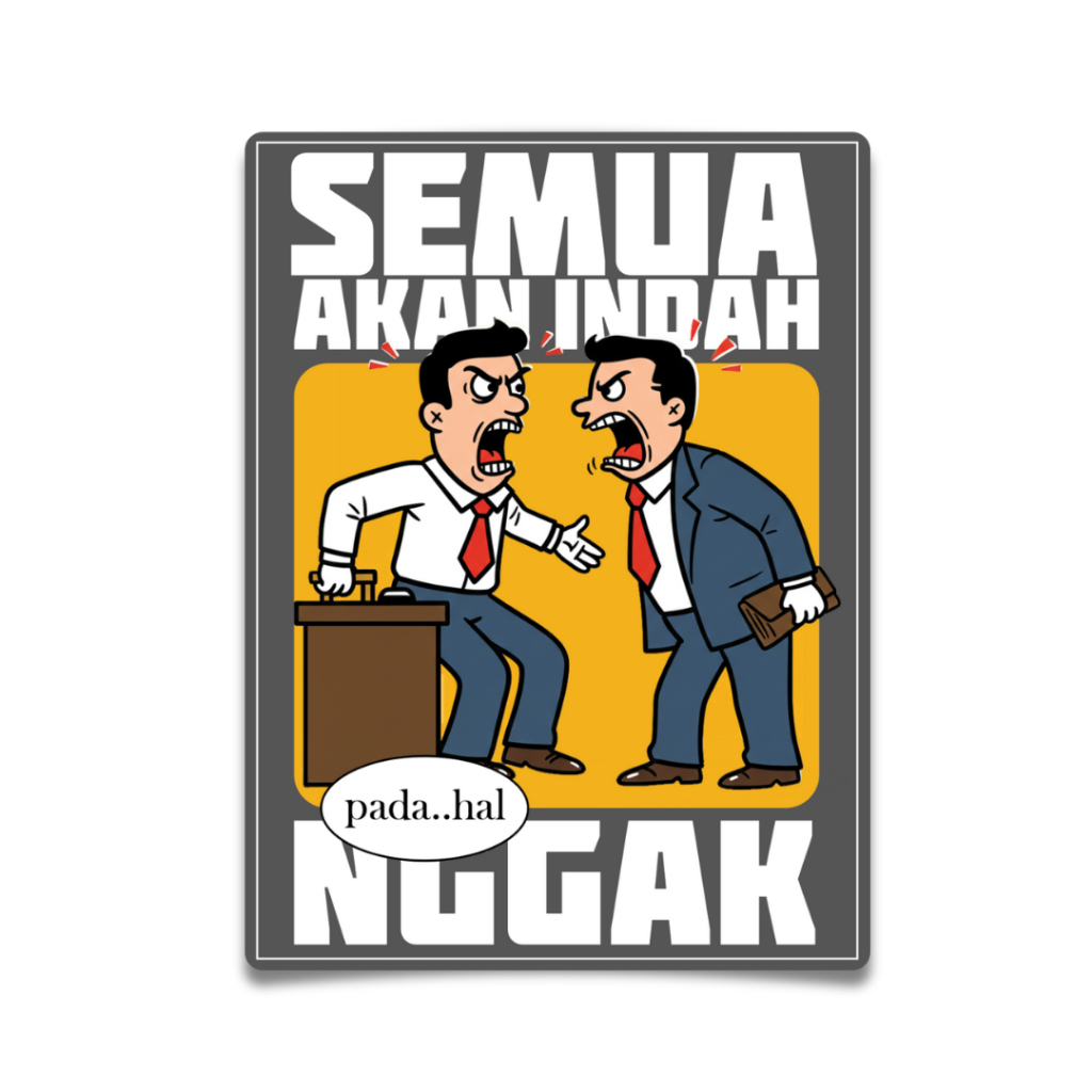 

Stiker Kantoran - “Kerja Kok Gini” Series - Akan Indah