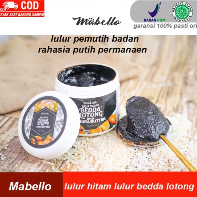 Mabelo lulur badan bedda lotong mabello bedak lotong dari rempah original 300 gram