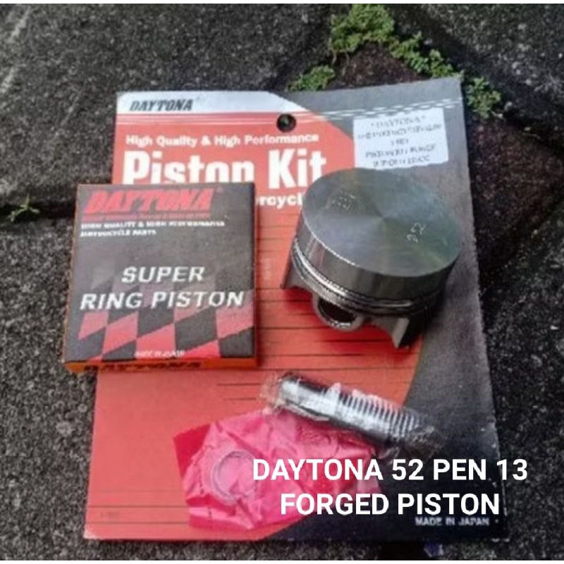 PISTON DAYTONA 52 PEN 13 FORGED FORGING KOMPETISI PISTON 52 PEN 13 DAYTONA FORGED