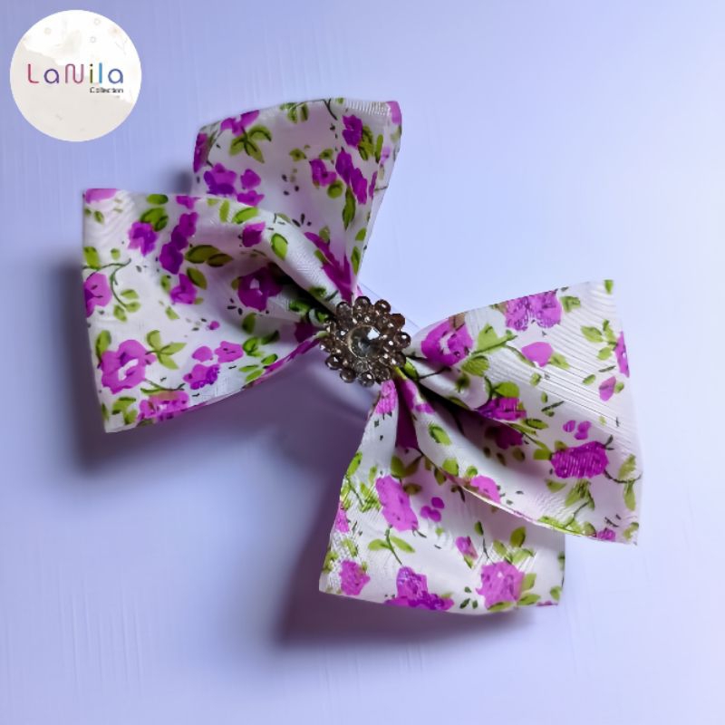 Jepit rambut bunga simpel / jepit rambut anak korea / jepit rambut pita lucu aestetik